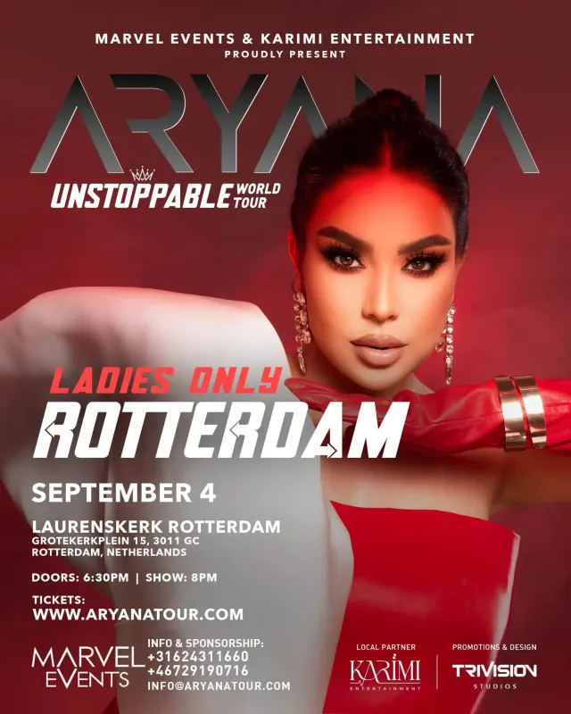 Aryana Sayeed ”Ladies Only” Concert in Rotterdam