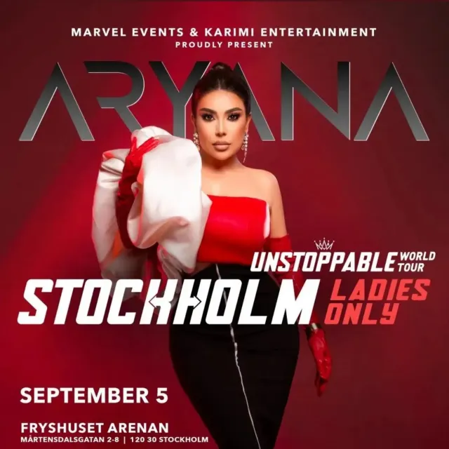 Aryana Sayeed ”Ladies Only” Concert in Stockholm
