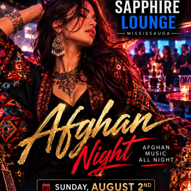 Afghan Night at Sapphire Lounge | Civic Holiday Long Weekend