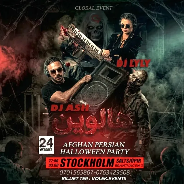 Afghan Persian Halloween Party in Stockholm